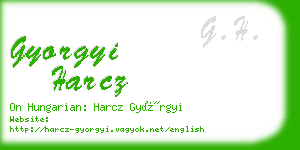 gyorgyi harcz business card